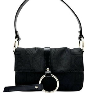 DOLCE&GABBANA Dolce & Gabbana Pouch Canvas Leather Black Handbag for Women